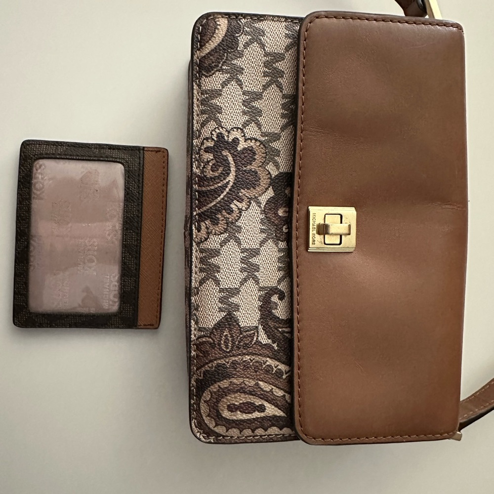 Michael Kor, Brown Leather Crossbody Bag